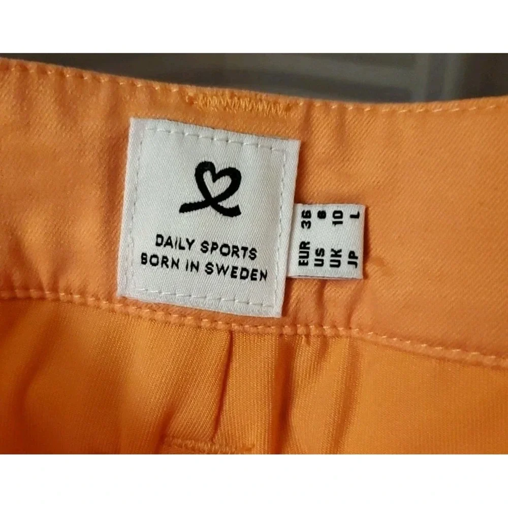 Daily Sports Sweden‎ Golf Skirt Skort Size 6 Orange Golf Short Mini
